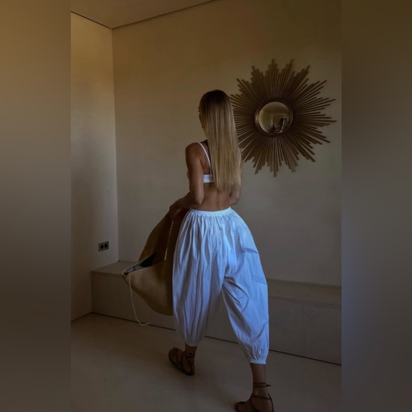 Khaite Olivia Large Raffia Bag, Natural raffia - Picture 12 of 17